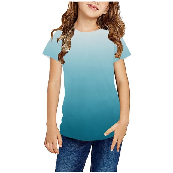 IROINNID Tshirt Boys Girls Top Shirts Short Sleeve Tie-dye Graphic Tshirts 11-12 Years