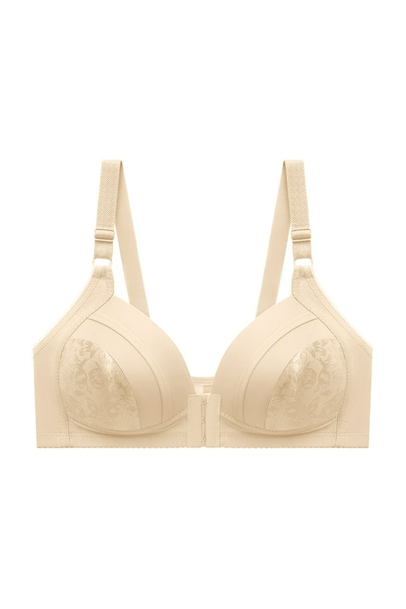 Bras for Women with Wireless, Front Closure Bras Seamless Push Up Plus Size Bras with ComfortFlex Fit and Comfortable Foam