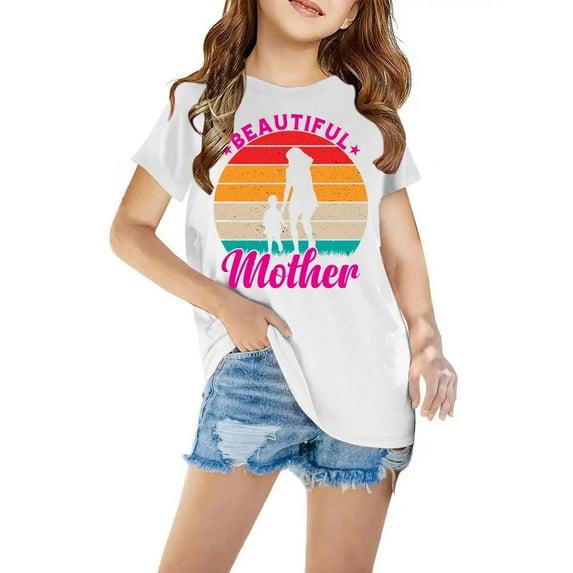 IROINNID Unsex Cute Sleeve Printed T-Shirt Round Neck Crop Top For 3-13 Years Girls And Boy T-Shirt Tee Shirts For Kids 3 Years