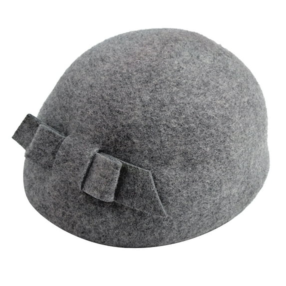 IROINNID Women Beret Hat Classic Vintage Elegant Soft All-Match Wool Cap Winter Korea Style Cap,Gray