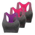 thumbnail image 1 of IROINNID Women Bras 3-pack for Women High Support with Wireless Seamless, Full Support Yoga Bras with ComfortFlex Fit and Comfort Foam, 1 of 8