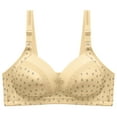 thumbnail image 1 of IROINNID Women's 18 Hour Comfort-Strap Lace Wireless Bra, Soild Color Thin Full-Coverage Underwear Oversized Bra with 4-Way TruSupport, 1 of 3