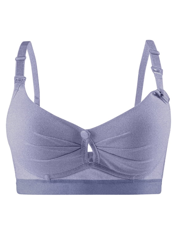 Women's 18 Hour Comfort-Strap Wireless Bra, Comfortable Lace Full-Coverage Underwear with 4-Way TruSupport