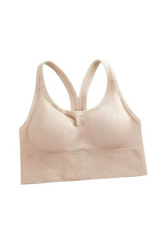 Women's 18 Hour Comfort-Strap Wireless Bra, Soild Color Thin Summer Full-Coverage Underwear Oversized Bra with 4-Way TruSupport