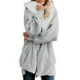thumbnail image 1 of IROINNID Women's Anorak Coat Long Sleeve Solid Color Hoodie Outwear, Casual Summer Sexy Fold Regular Button, 1 of 5