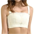 thumbnail image 1 of IROINNID Women's Bandeau Strapless Bra Wire Free Underwear Large Size Thin Cup Lace Sexy Bra, 1 of 6