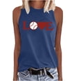 thumbnail image 1 of IROINNID Women's Basic Letter Printed Tank Tops Round-Neck Comfy Sleeveless Leisure Summer Tops Spring, 1 of 2