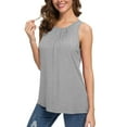 thumbnail image 1 of IROINNID Women's Basic Minimalist Tops Summer Casual Sleeveless Solid Tank Tops Spring, 1 of 2