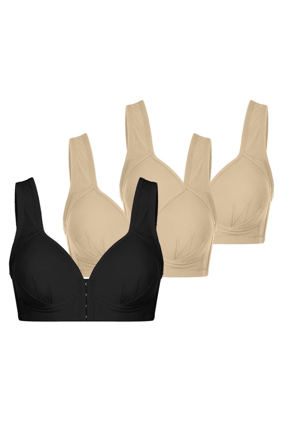 Women's Beauty Back Smoothing Minimizer Bra, Minimizes Bust Line up to 1.5"