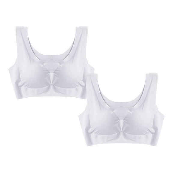 IROINNID Women's Beauty Back Smoothing Minimizer Bra, Non Padded Underwear,Comfortable Minimizes Bust Line up to 1.5",Single & 2-Pack