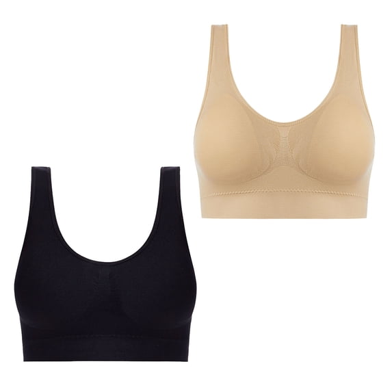 IROINNID Women's Beauty Back Smoothing Minimizer Bra,Non Padded Underwear, Minimizes Bust Line up to 1.5",Single & 2-Pack