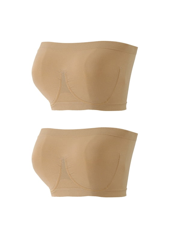 Women's Beauty Back Smoothing Strapless Bra, Comfortable Wireless Bra, Lightly Lined Cups Single & 2-Pack