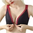 thumbnail image 1 of IROINNID Women's Bras Push-Up Solid Wire Free Underwear Large Size Thin Cup Lace Underwear, 1 of 6