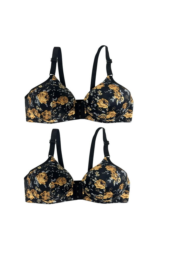 Women's Bras Triangle Bralette Solid Push Up Bowknot Smooth Comfortable Hollow Out Underwear No Rims Underwear