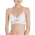 thumbnail image 1 of IROINNID Women's Bras Triangle Bralette Solid Rimless Thin Cup Girl Lace Comfortable Underwear, 1 of 4