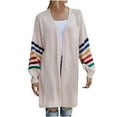thumbnail image 1 of IROINNID Women's Cardigan Open Front Coat Print Long Sleeve Leisure Sexy Cardigan Casual Outerwear, Pink, 1 of 3