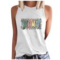 thumbnail image 1 of IROINNID Women's Casual Basic Printed Tank Tops Round-Neck Loose Sleeveless Summer Leisure Tops On Sale, 1 of 2