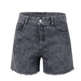 thumbnail image 1 of IROINNID Women's Casual Fashion Mid Waist Streetwear Versatile Denim Shorts, 1 of 5