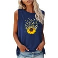 thumbnail image 1 of IROINNID Women's Casual Loose Tank Tops Round-Neck Pullover Sleeveless Graphic Printing Vest, 1 of 2