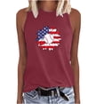 thumbnail image 1 of IROINNID Women's Casual Loose Tops Sleeveless V-Neck Pullover Printing Comfy Vest Under 10$, 1 of 2
