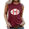 thumbnail image 1 of IROINNID Women's Casual Loose Vest Round-Neck Pullover Sleeveless Printing Tops Spring Saving, 1 of 2