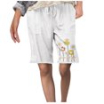 thumbnail image 1 of IROINNID Women's Casual Printed Drawstring Waist Summer Bermuda Shorts, 1 of 5