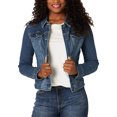 thumbnail image 1 of IROINNID Women's Denim Jacket Turndown Lapel Solid Color Long Sleeve Leisure ‘s Coat New Button Open Front Long Cardigan Cowboy Outerwear, Light blue, 1 of 8