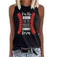 thumbnail image 1 of IROINNID Women's Fashion Printed Tank Tops Round-Neck Loose Sleeveless Summer Tops Under 10$, 1 of 2