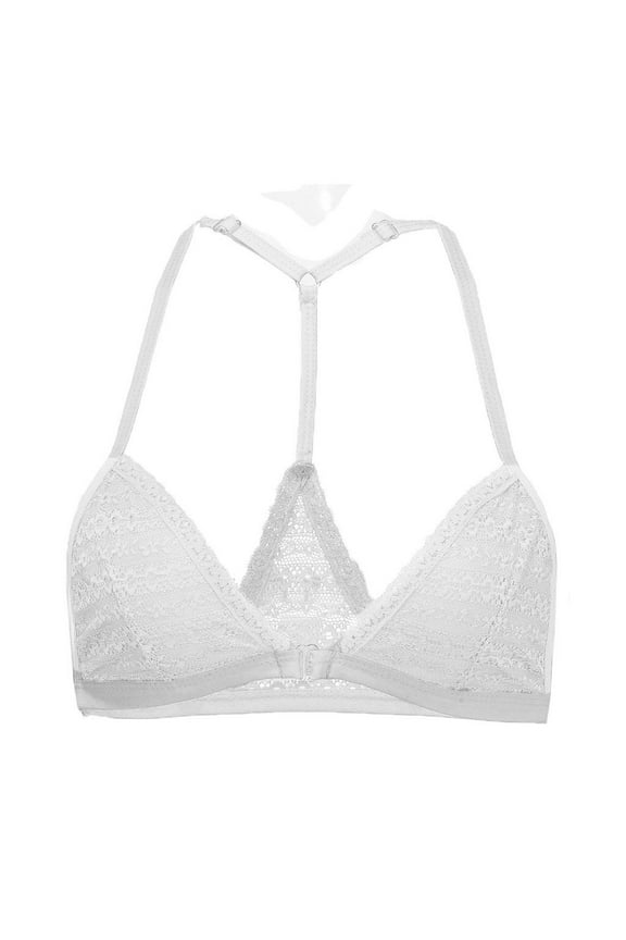 Women's Full Figure Beauty Back Smoothing Bra, 4-Way Stretch Fabric,Lace Lightly Lined Cups