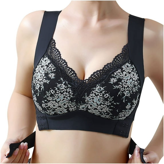 IROINNID Women's Full-Figure Bras Solid Underwear Removable Shoulder Strap Daily Comfort Underwear
