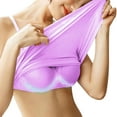 thumbnail image 1 of IROINNID Women's Full Figure Lace-U-Back Lace Smoothing Bra, 4-Way Stretch Fabric, Soild Color Front Closure Push Up Buckle Bra, 1 of 4