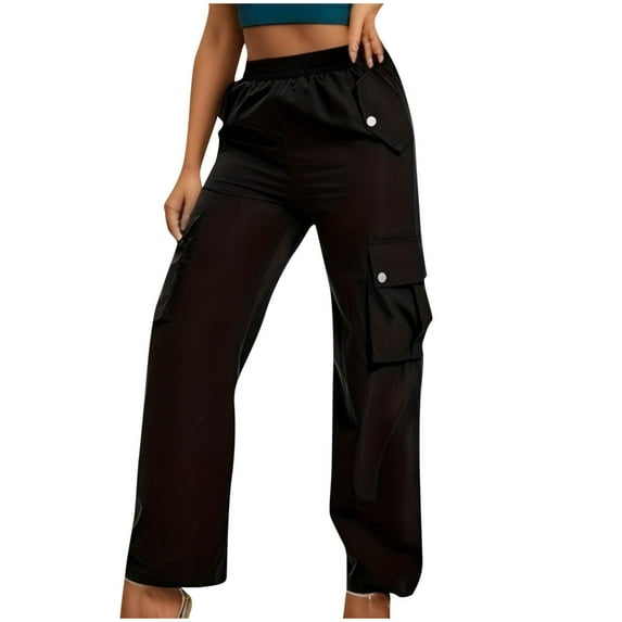 IROINNID Women's Hiking Casual Pants Quick Dry Lightweight Water Resistant Elastic Waist Cargo Pants for All Seasons