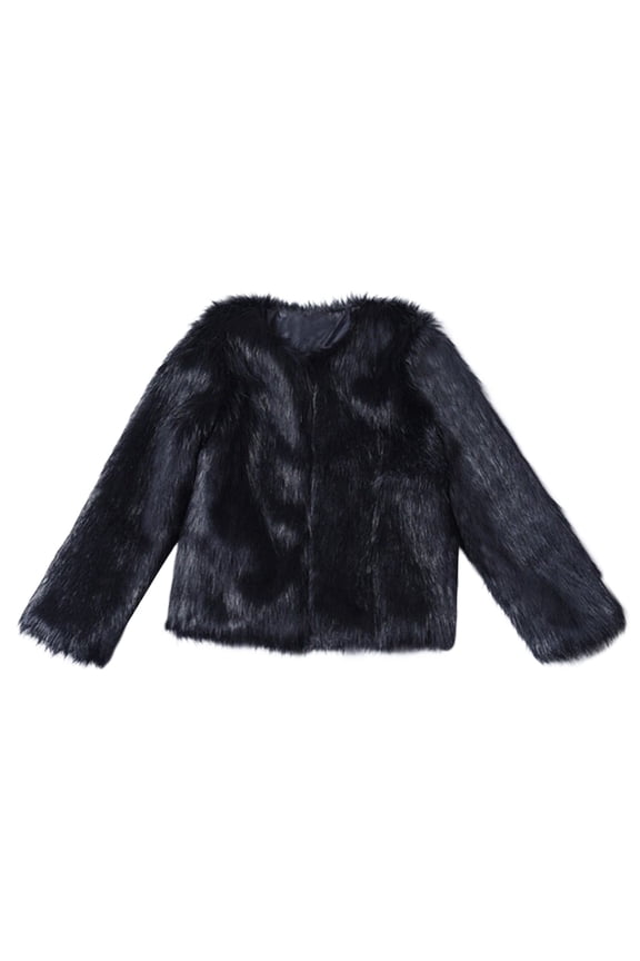 Women's Jacket Shearling Jacket Solid Color Long Sleeve Casual Autumn And Winter Imitation Coat Korean Version Loose Short Coat, Black