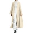 thumbnail image 1 of IROINNID Women's Leisure Long Solid Color Cardigan Long Sleeve Outwear, Beige, 1 of 6