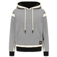 thumbnail image 1 of IROINNID Women's Long Sleeve Hoodie Mid-Length Solid Color Comfy Adult Plush Heating Pullover Thickening Sweatshirt Tops Coat, Gray, 1 of 9