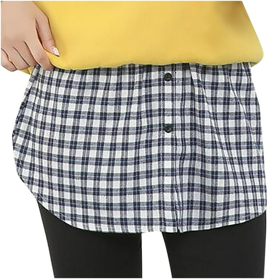 IROINNID Women's New High Waist Skirt - Shirt Extender Slim Casual Skirt Short Elastic Waist Short Print Skirt