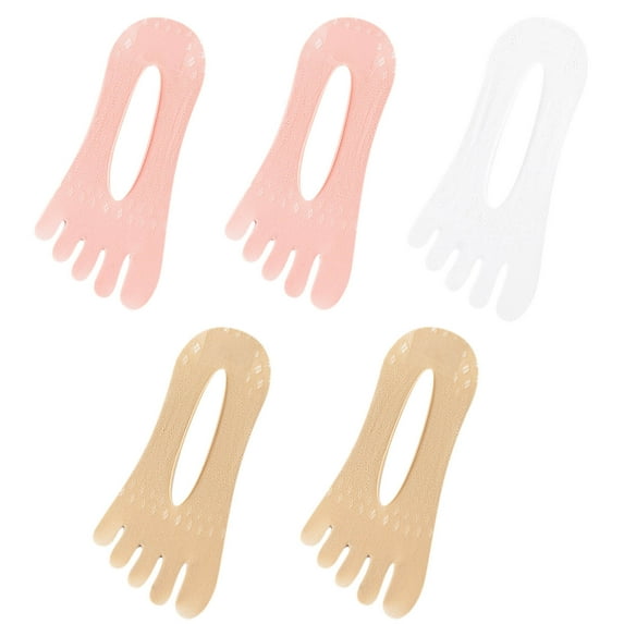 IROINNID Women's No Show Toe Socks Solid Stretchy Comfy Socks 5PCS