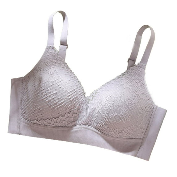 IROINNID Women's Nursing Bras Solid Embroidered No Steel Ring Lactation Vest Back Push Up Adjustment Breathable Underwear