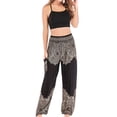 thumbnail image 1 of IROINNID Women's Pants Relaxed Print Fashion Casual Hippy Harem High Waist Trousers Beach Pants Legging, 1 of 9