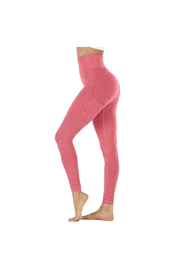Women's Pants Skinny Solid Color Fashion Hip Seamless Point High Waist Speed Dry Pants Fitness Yoga Pants Legging