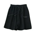 thumbnail image 1 of IROINNID Women's Plus Size Casual Solid Shorts Wide Leg Shorts With Pocket, 1 of 4