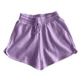 thumbnail image 1 of IROINNID Women's Plus Size Comfy Drawstring Waist Casual Shorts, 1 of 2