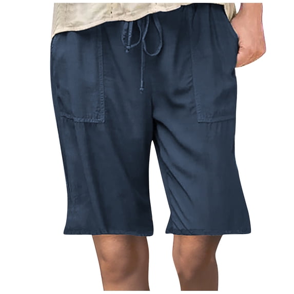 IROINNID Women's Plus Size Solid Drawstring Casual Shorts With Pocket