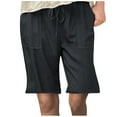 thumbnail image 1 of IROINNID Women's Plus Size Solid Drawstring Casual Shorts With Pocket, 1 of 4