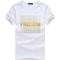 thumbnail image 1 of IROINNID Women's Round Neckline T-Shirt Short Sleeve 4th Of July Loose Top Blouse Tops, 1 of 3