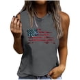 thumbnail image 1 of IROINNID Women's Round Neckline T-Shirt Sleeveless USA 4th Of July Summer Casual Loose Tops, 1 of 5