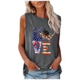 thumbnail image 1 of IROINNID Women's Round Neckline Tank Sleeveless 4th Of July Tops 4th Of July, 1 of 4