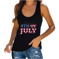 thumbnail image 1 of IROINNID Women's Round Neckline Tank Sleeveless Casual America Flag Casual Tops Blouse Tops Women Tops 4th Of July, 1 of 5