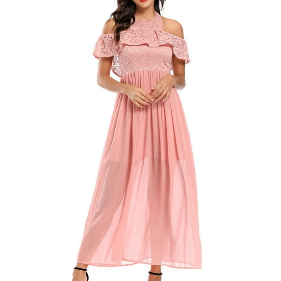 IROINNID Women's Sexy Dress Formal Gowns Evening Dresses Party Club Dress A-Line Solid Color Dress