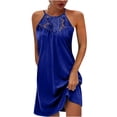 thumbnail image 1 of IROINNID Women's Sheath Dress Casual Loose Summer Tank Dress Beach Bandage Sleeveless Dresses Solid Color Elastic Waist Dress, 1 of 6